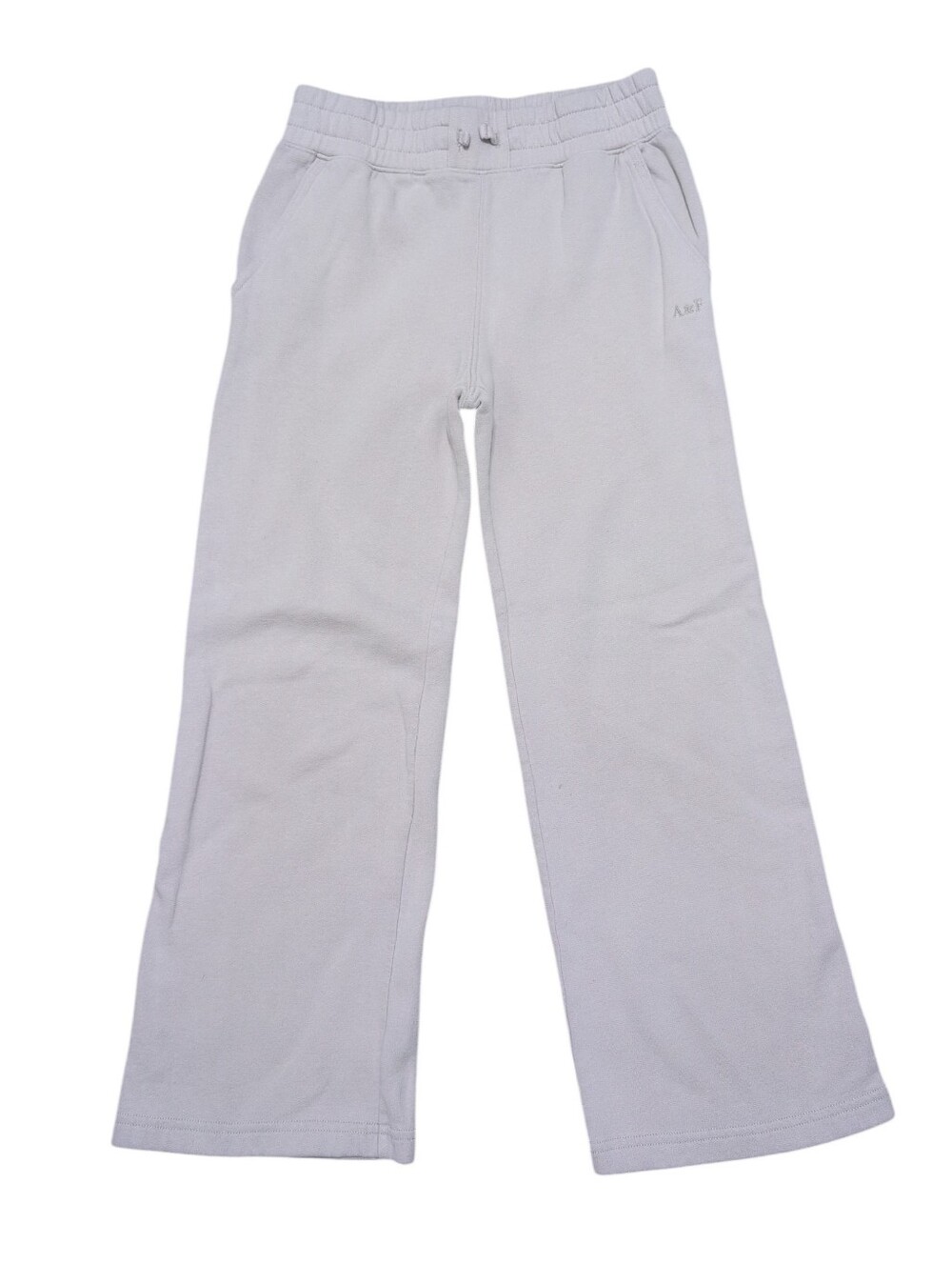 Abercrombie & Fitch Sweatpants Cream Flare Leg Girls Size 11/12